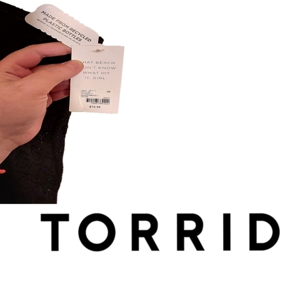 Torrid Swim Tank Top Built In Bra Plus Size Women's - Picture 4 of 7